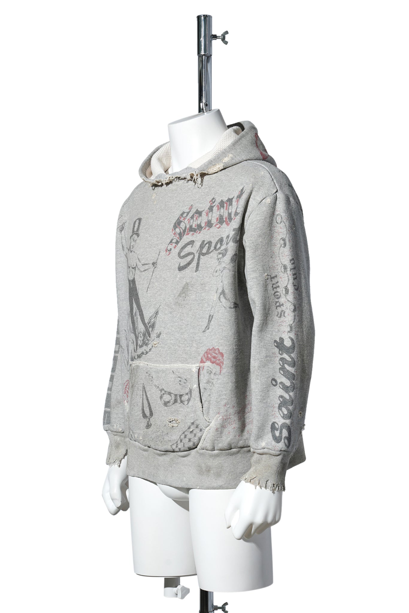 SAINT Mxxxxxx x Alexis Ross ALX_HOODIE/DRAWING / GRAY