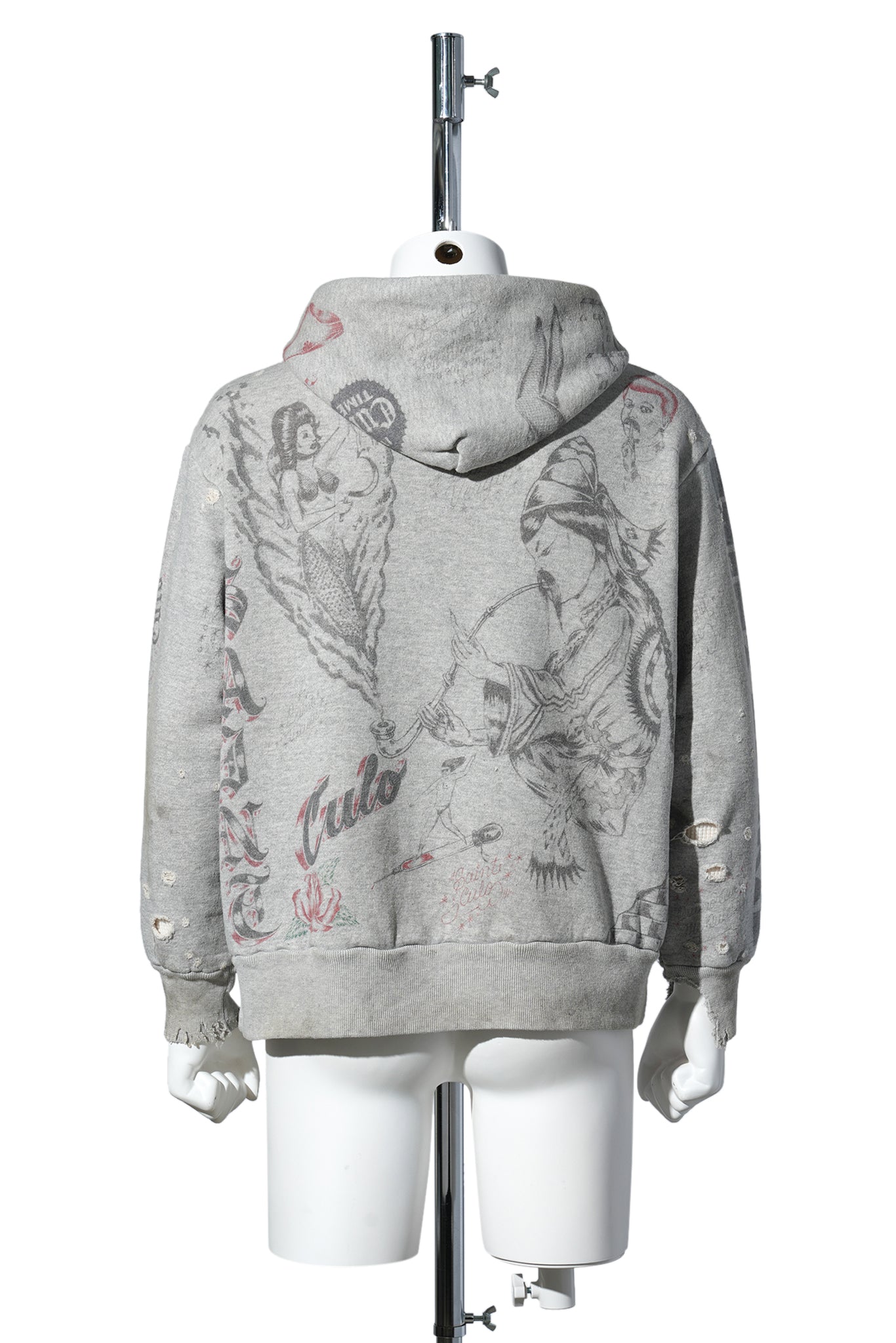 SAINT Mxxxxxx x Alexis Ross ALX_HOODIE/DRAWING / GRAY