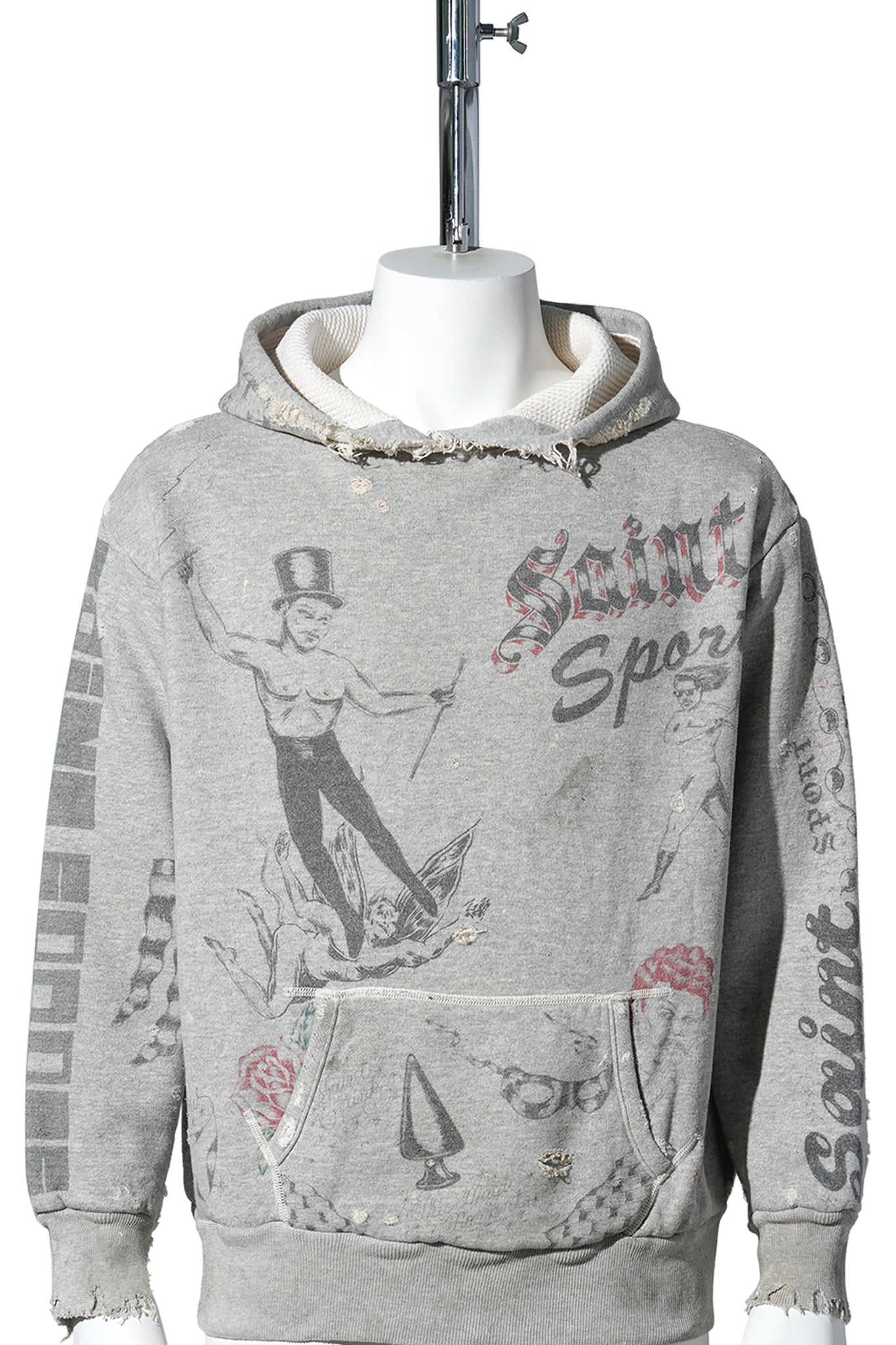 SAINT Mxxxxxx x Alexis Ross ALX_HOODIE/DRAWING / GRAY