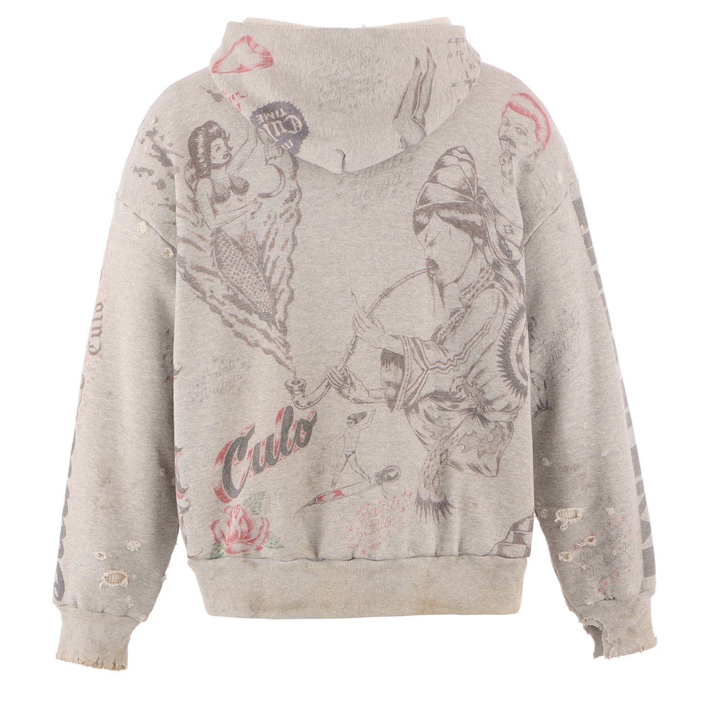 SAINT Mxxxxxx x Alexis Ross ALX_HOODIE/DRAWING / GRAY