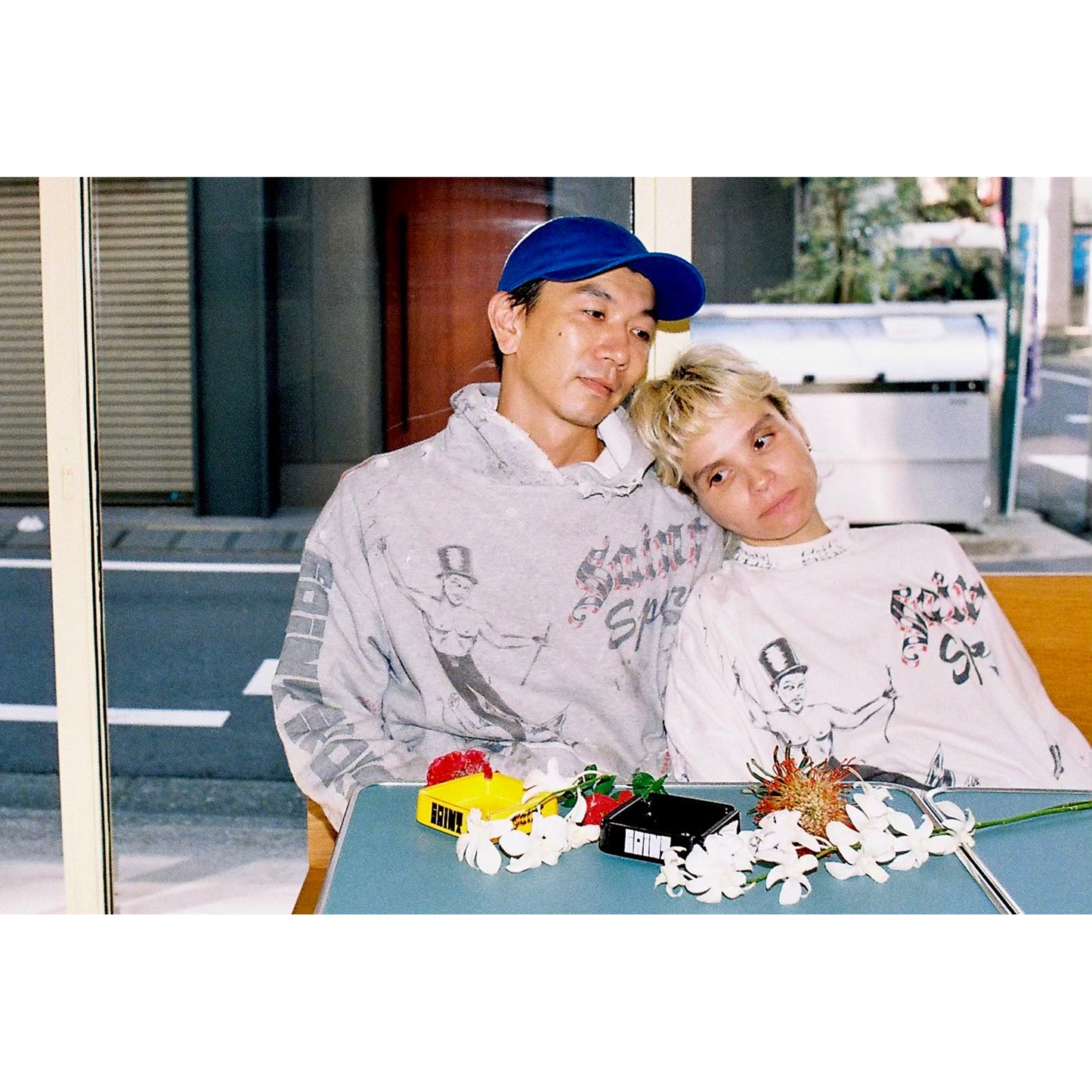 SAINT Mxxxxxx x Alexis Ross ALX_HOODIE/DRAWING / GRAY