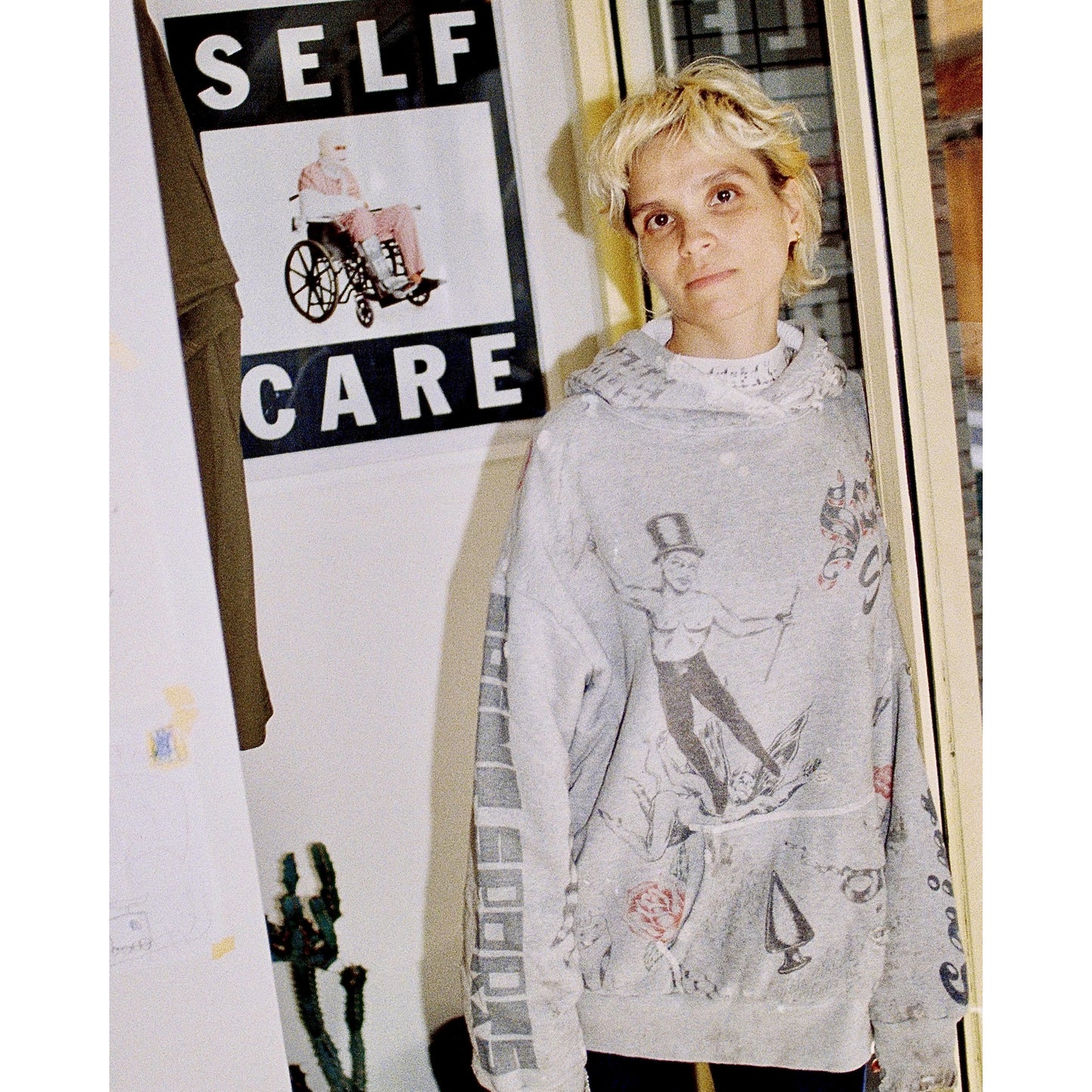 SAINT Mxxxxxx x Alexis Ross ALX_HOODIE/DRAWING / GRAY