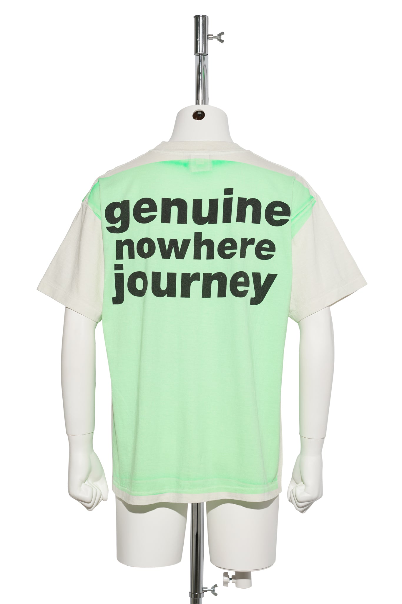 SAINT Mxxxxxx x A BATHING APE® BAPE_SS TEE/HANDPRINT / WHT+GRN