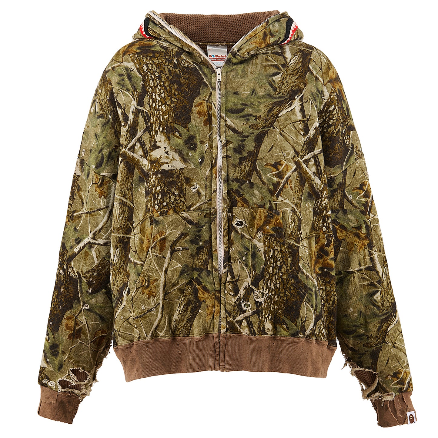 SAINT Mxxxxxx x A BATHING APE® BAPE_ZIP HOODIE/SAHARK / CAMO