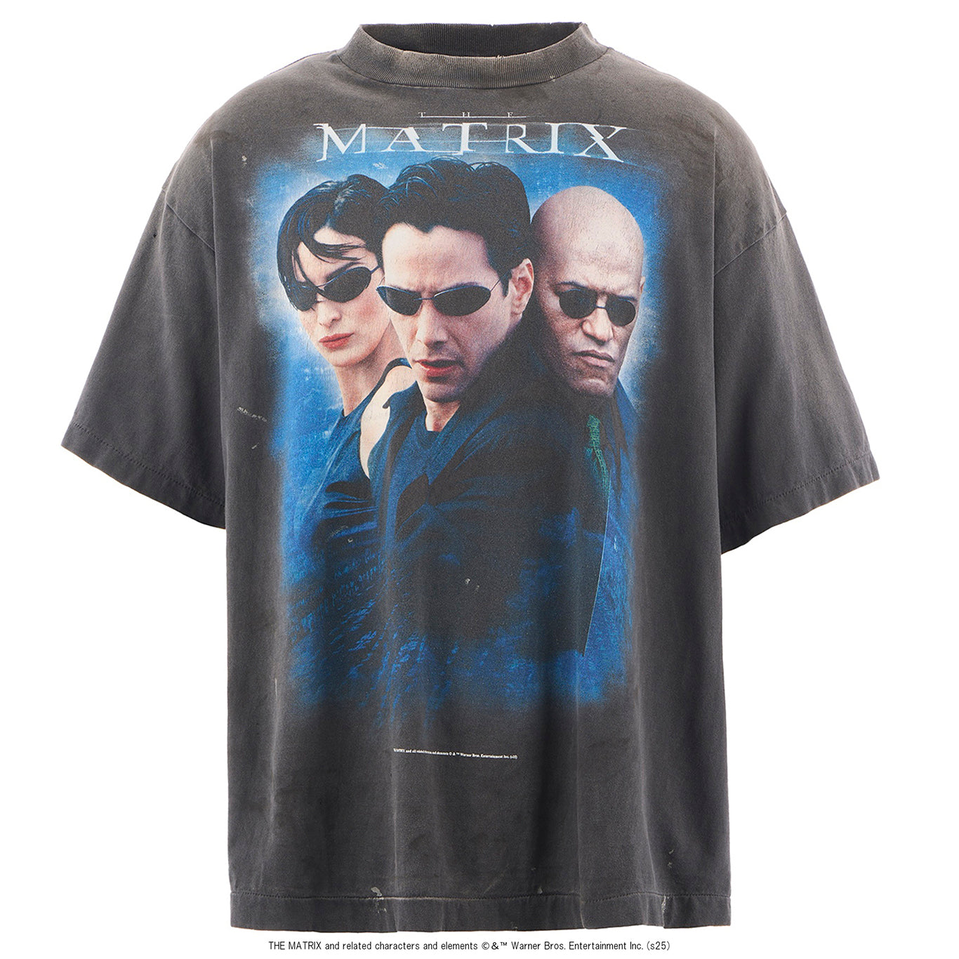 SAINT Mxxxxxx x THE MATRIX MTRX_SS TEE/THE MATRIX WHITE LOGO / BLACK