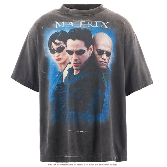 SAINT Mxxxxxx x THE MATRIX MTRX_SS TEE/THE MATRIX WHITE LOGO / BLACK