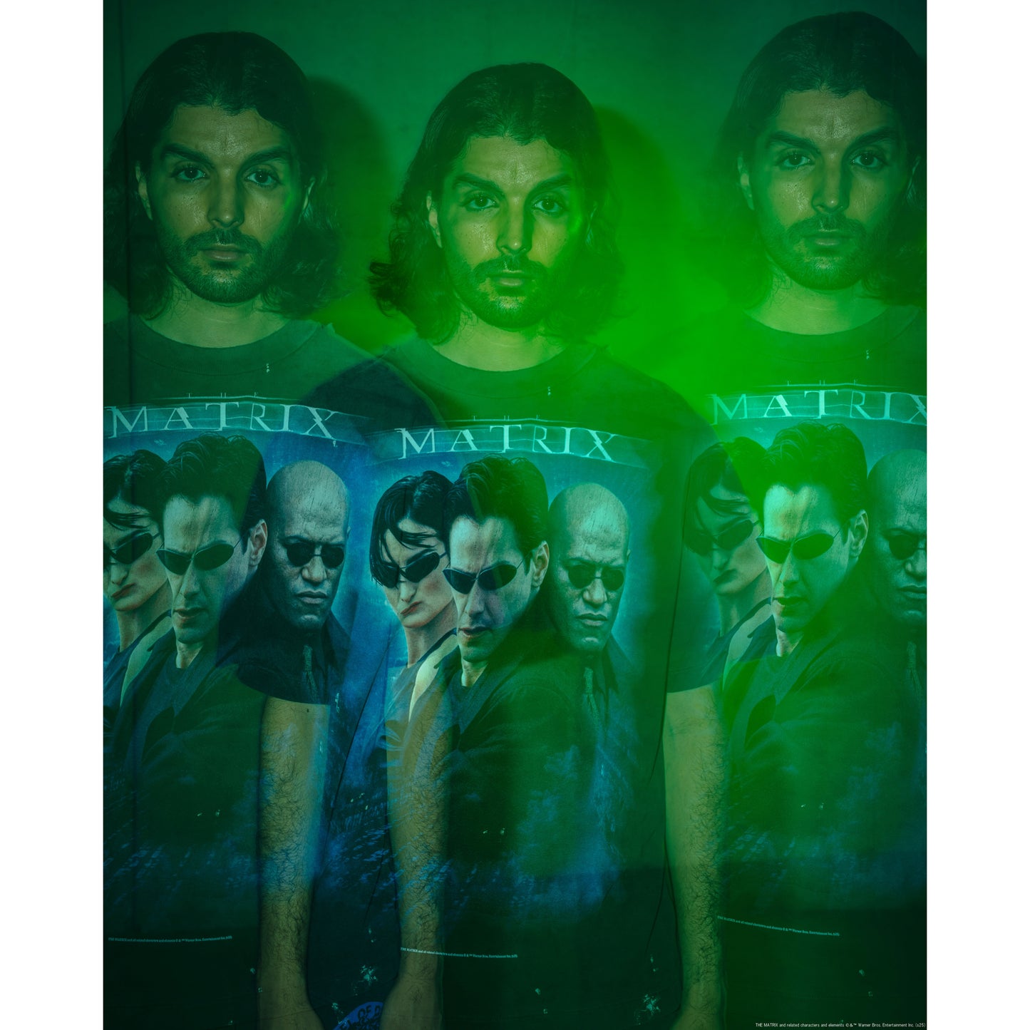 SAINT Mxxxxxx x THE MATRIX MTRX_SS TEE/THE MATRIX WHITE LOGO / BLACK