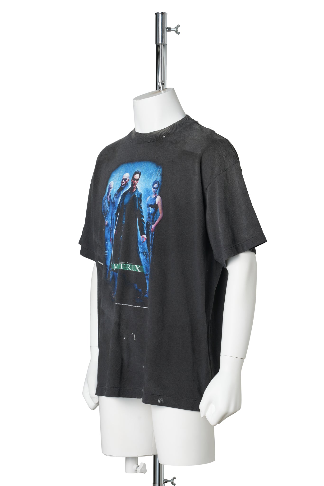 SAINT Mxxxxxx x THE MATRIX MTRX_SS TEE/THE MATRIX GREEN LOGO / BLACK