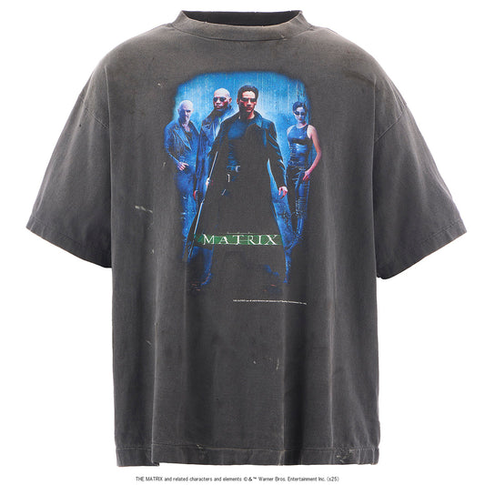 SAINT Mxxxxxx x THE MATRIX MTRX_SS TEE/THE MATRIX GREEN LOGO / BLACK