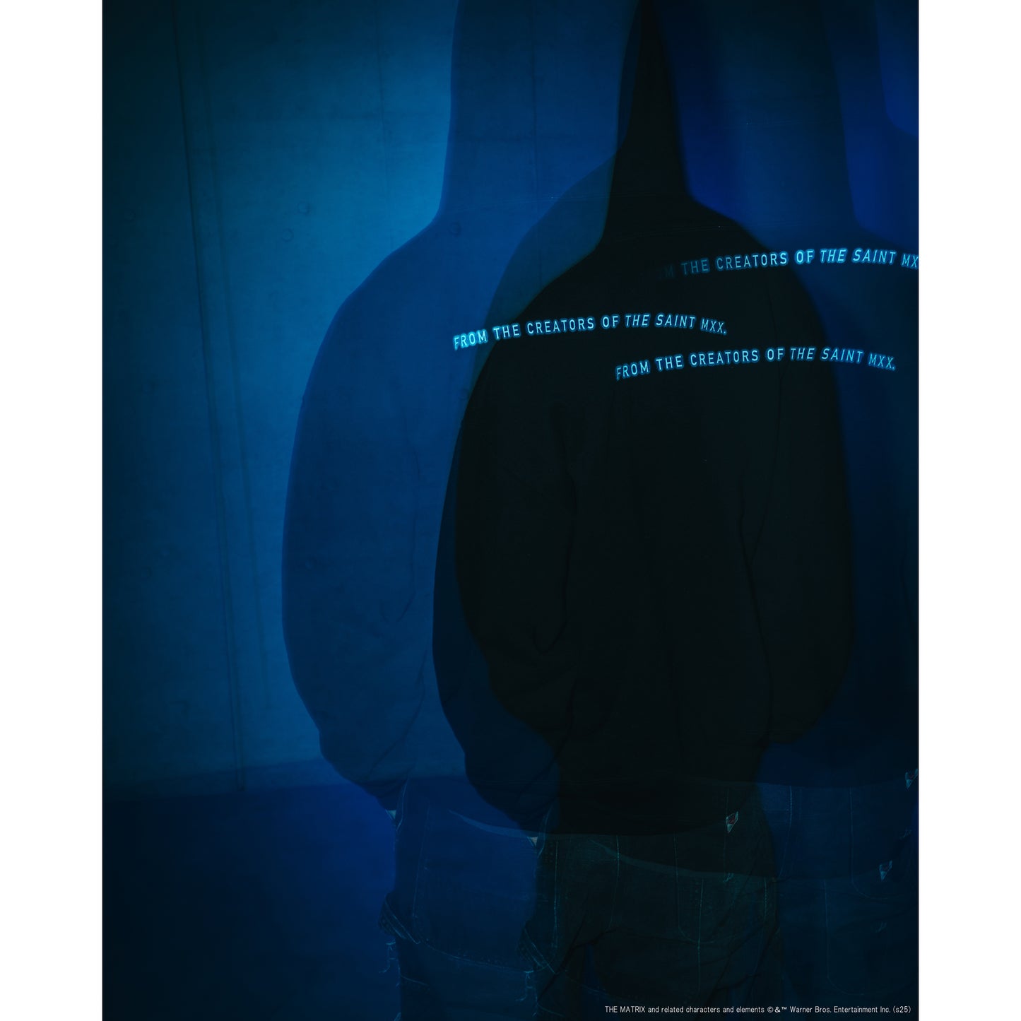 SAINT Mxxxxxx x THE MATRIX MTRX_HOODIE/THE MATRIX / BLUE