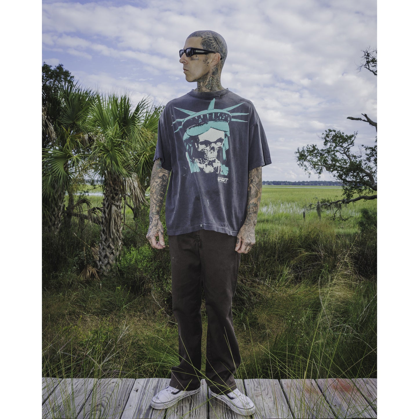 SAINT Mxxxxxx x BABYLON BBLN_SS TEE / SAINT BABYLON / BLACK