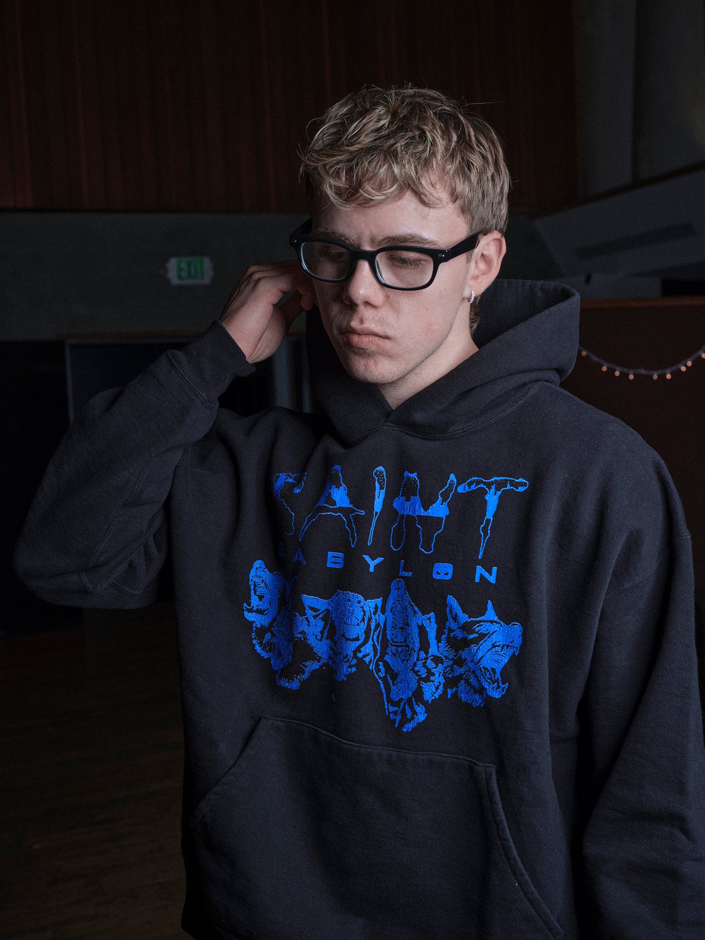 SAINT Mxxxxxx x BABYLON BBLN_HOODIE/SAINT BABYLON / BLACK