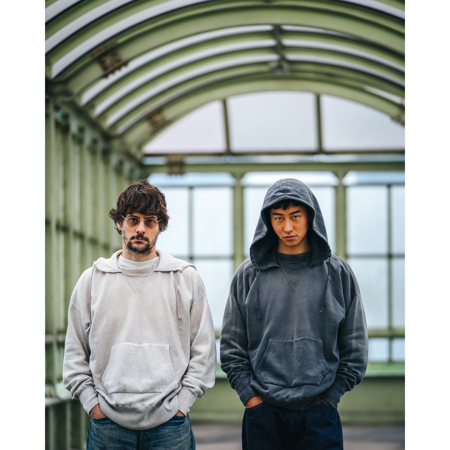 SAINT Mxxxxxx x BerBerJin  HOODED HOODIE/V / GRAY