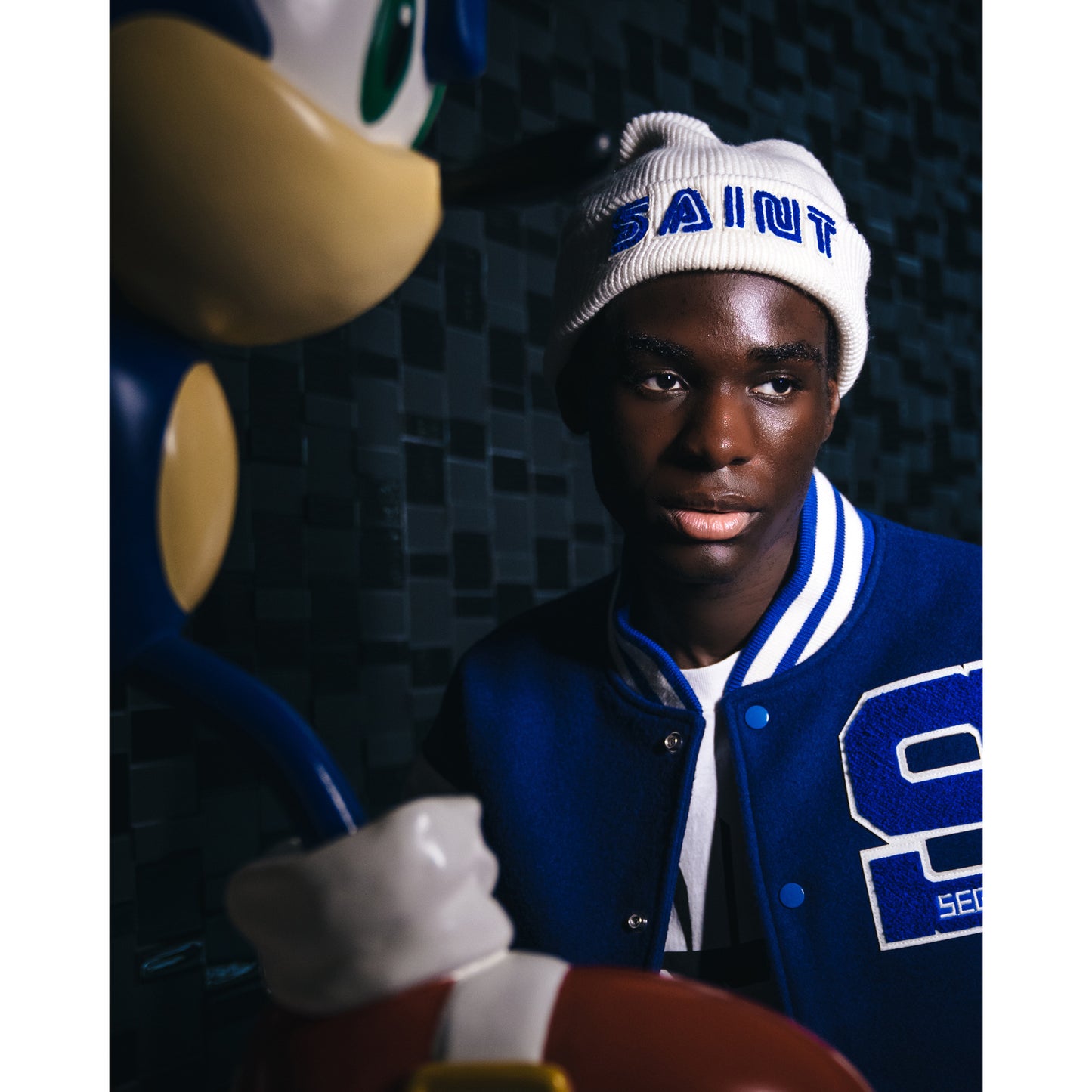 SAINT Mxxxxxx x SEGA SG_KNIT CAP/SAINT SEGA / WHITE