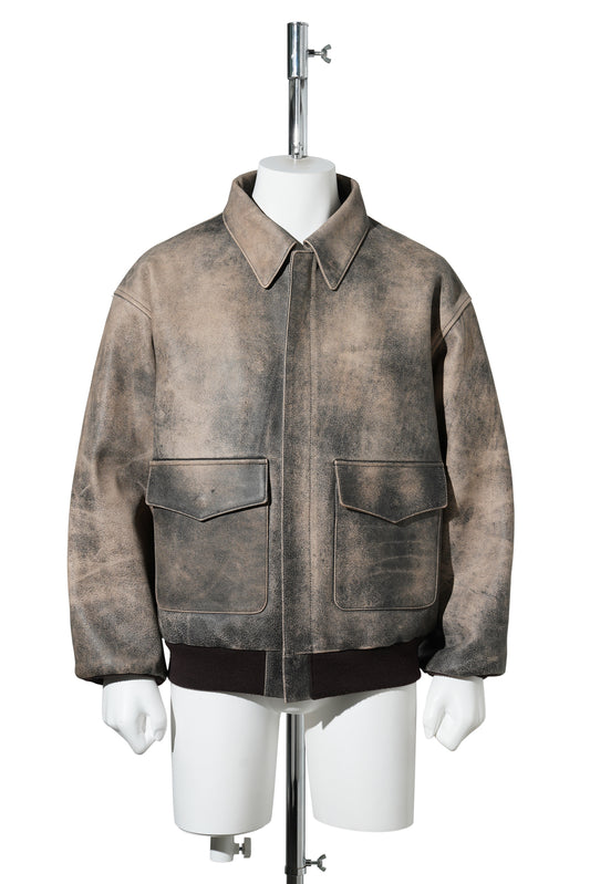 SAINT Mxxxxxx x Hajime Sorayama SRYM_LEATHER A2 JKT / BROWN