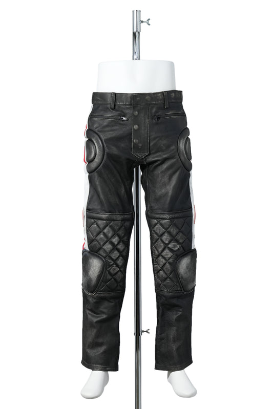 LEATHER PANTS / RACER / BLACK
