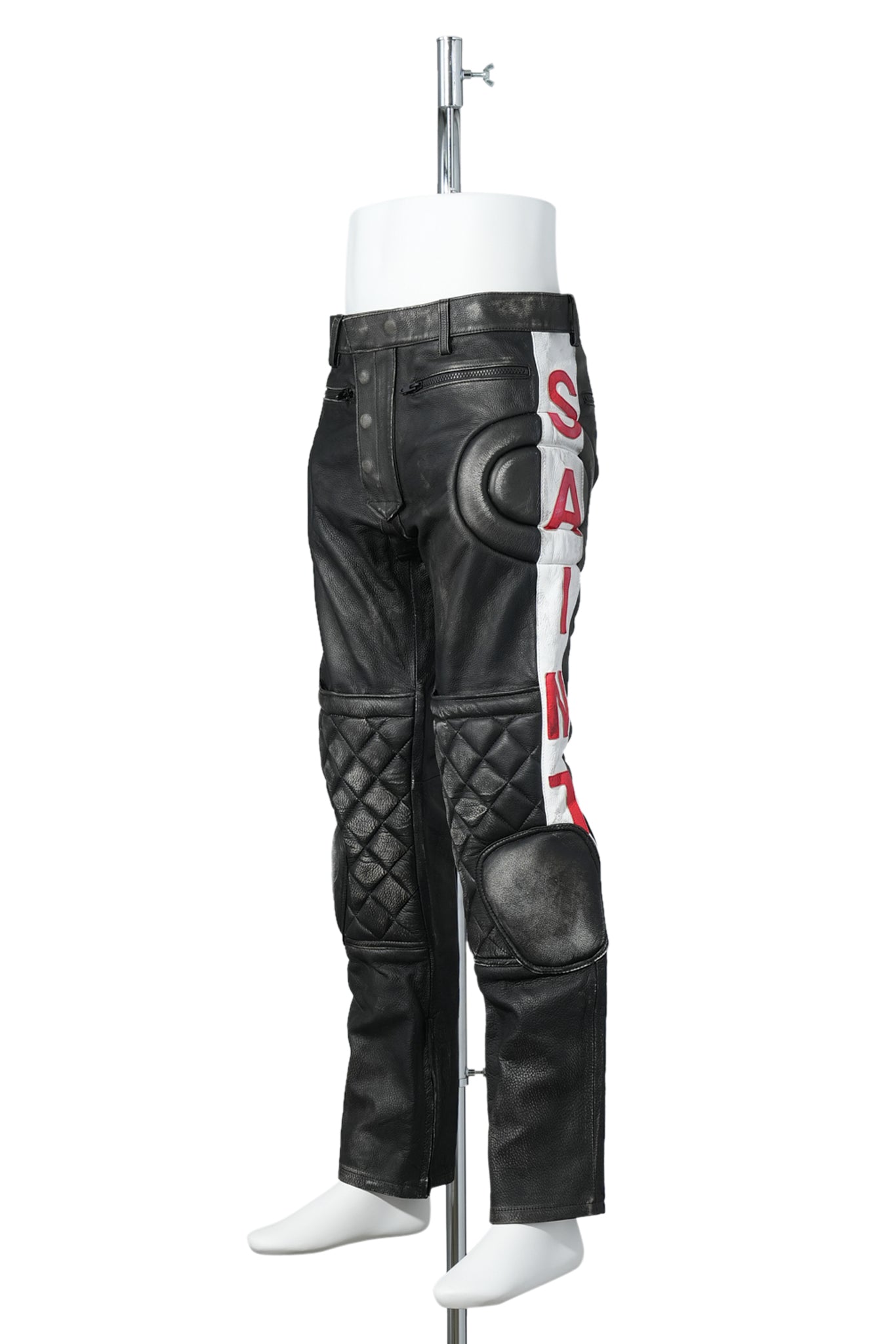 LEATHER PANTS / RACER / BLACK