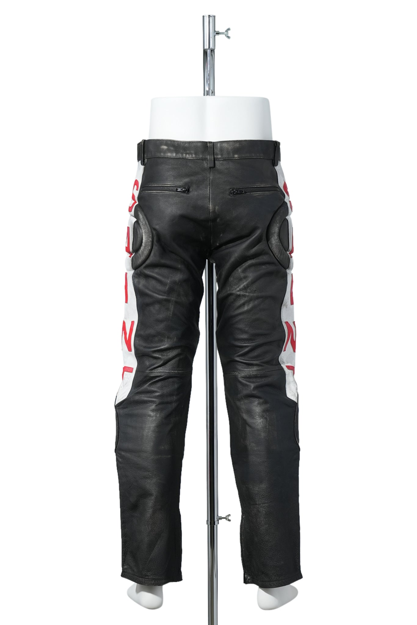LEATHER PANTS / RACER / BLACK