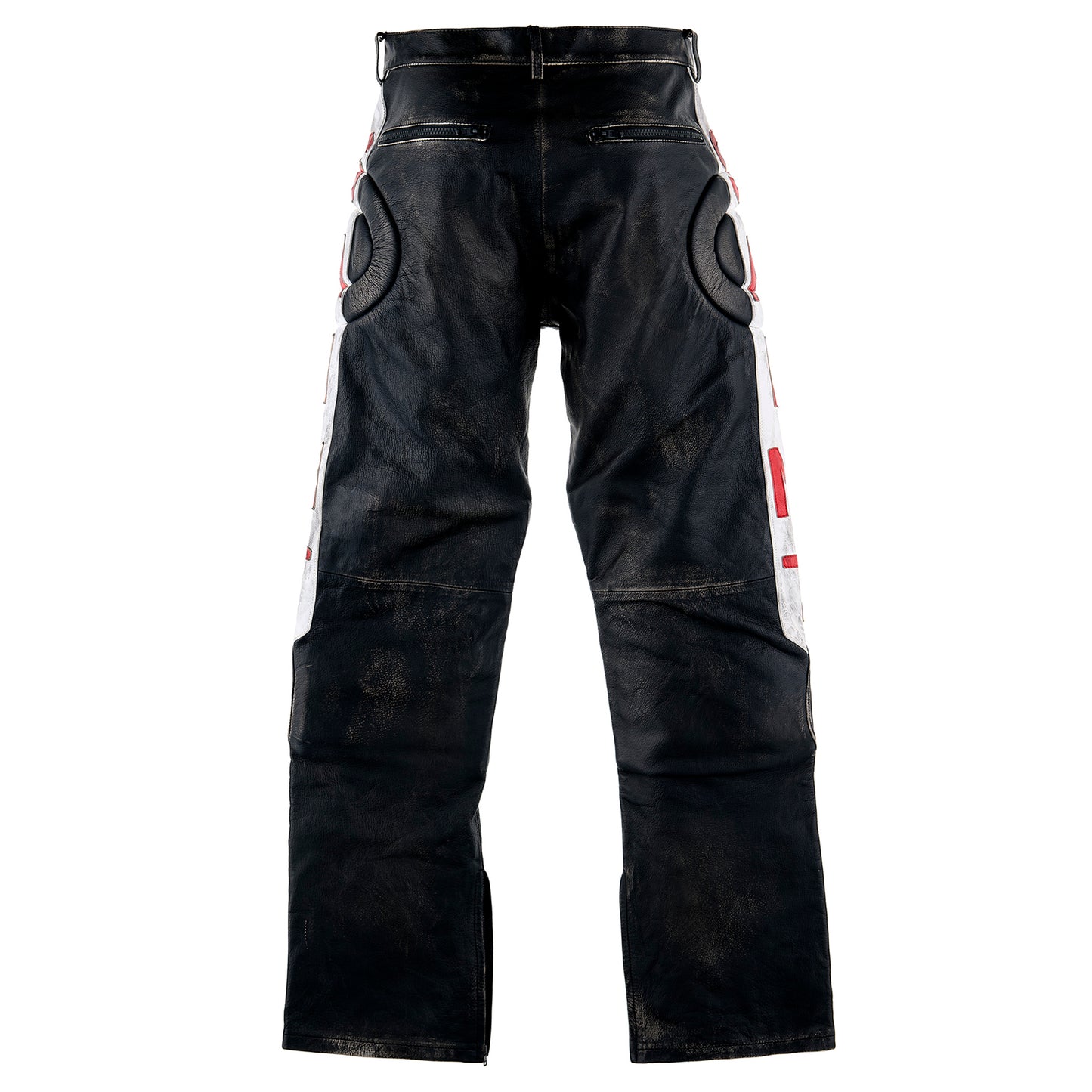 LEATHER PANTS / RACER / BLACK