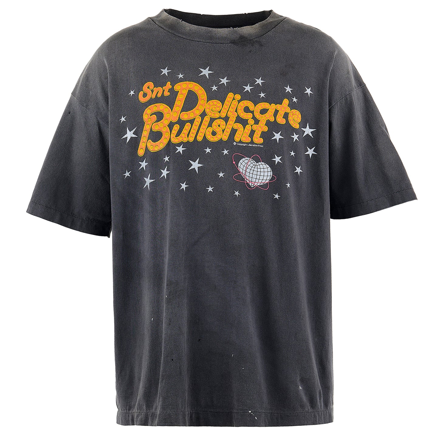 SS TEE/DELICATE BULLSHIT / BLACK