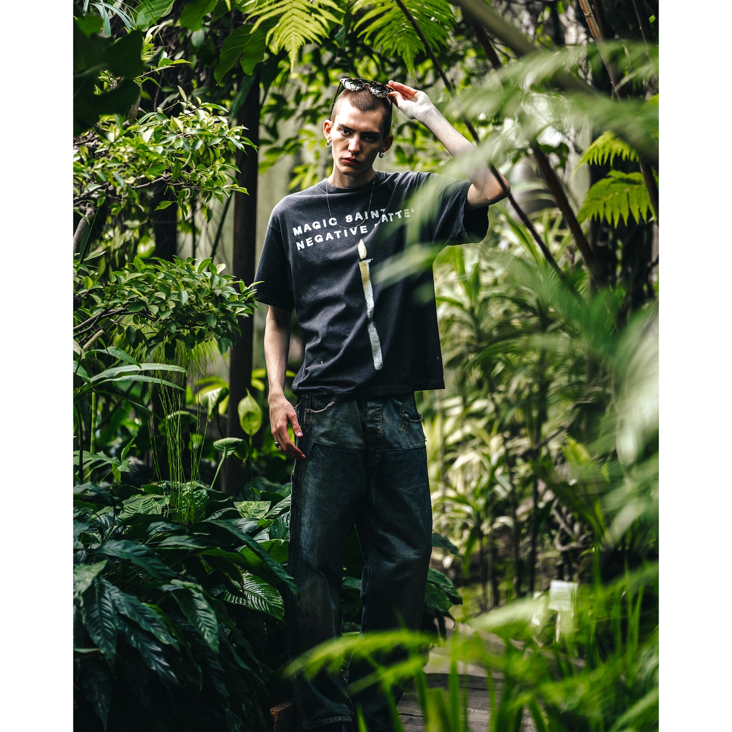 SS TEE/CANDLE / BLACK