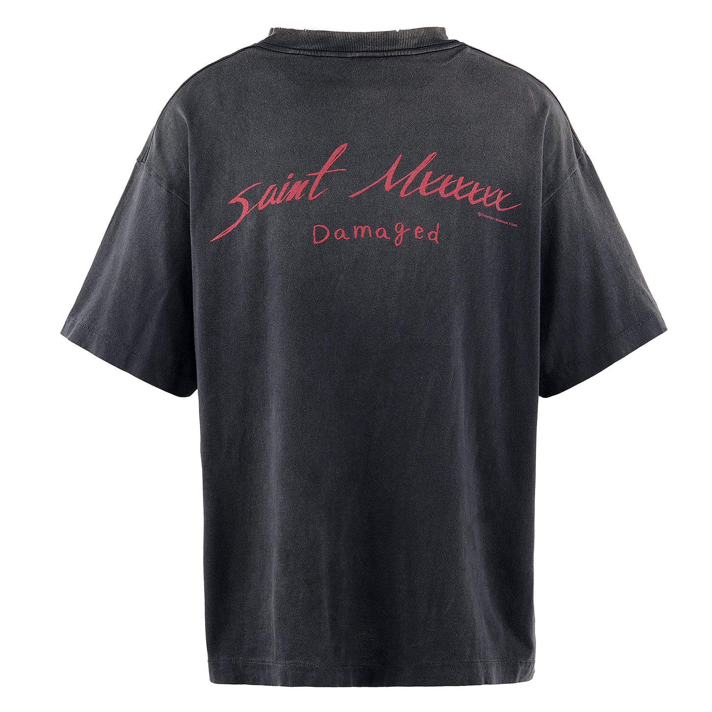 SS TEE/DAMAGED / BLACK