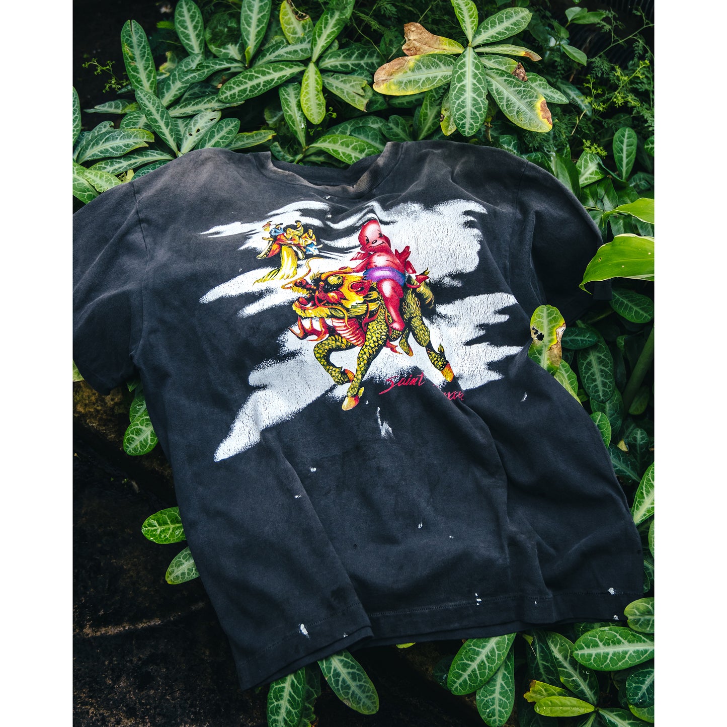 SS TEE/DAMAGED / BLACK