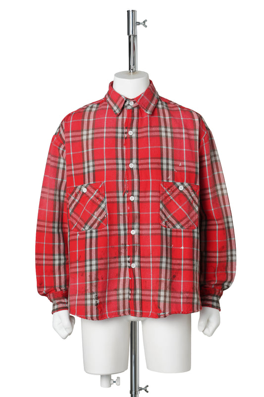 FLANNEL SHIRT/CHECK / RED