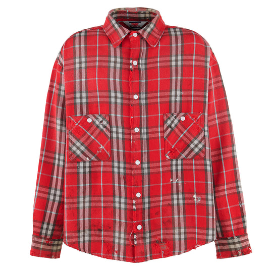 FLANNEL SHIRT/CHECK / RED