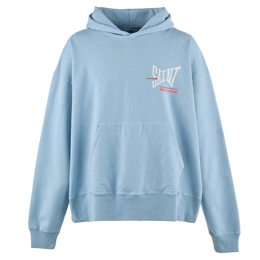 HOODIE/RIBON SAINT / BLUE