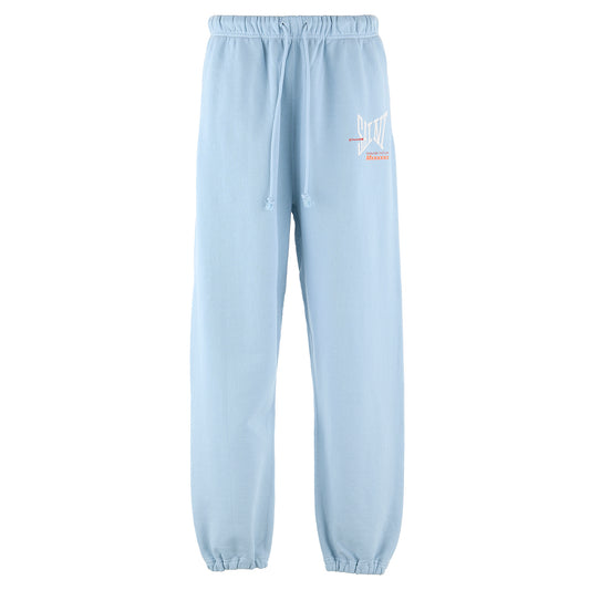 SWEAT PANTS/RIBON SAINT / BLUE