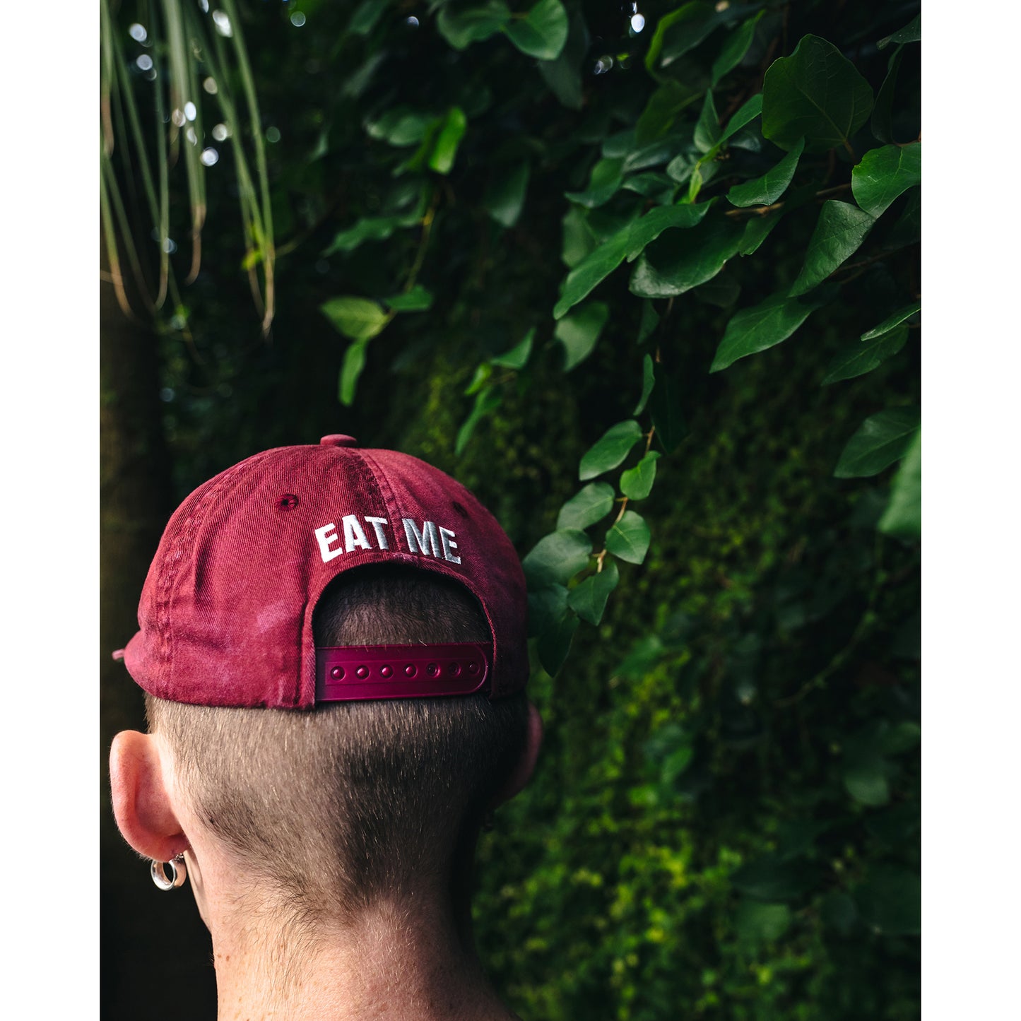 5PANEL CAP/EAT ME / BURGUNDY
