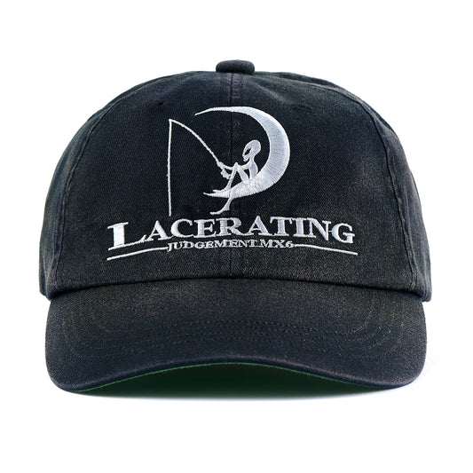 6PANEL CAP/LACERATING / BLACK