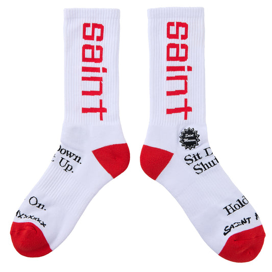 SOCKS/SIT DOWN / WHITE