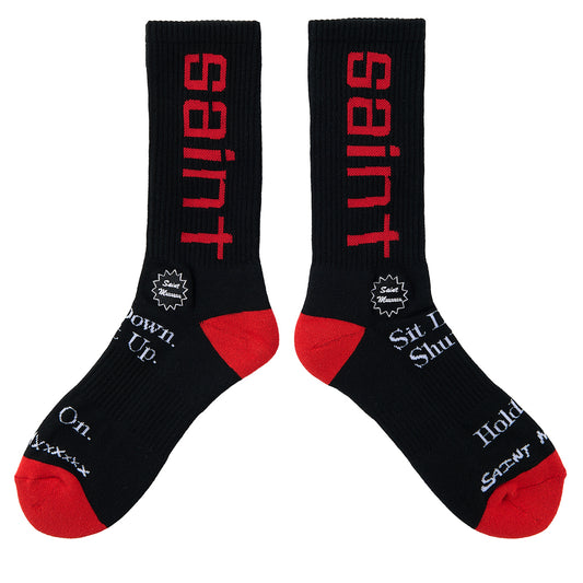 SOCKS/SIT DOWN / BLACK