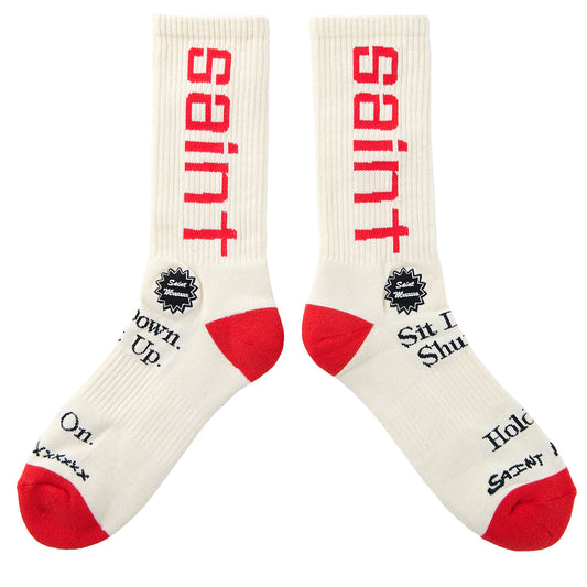 SOCKS/SIT DOWN / ECRU