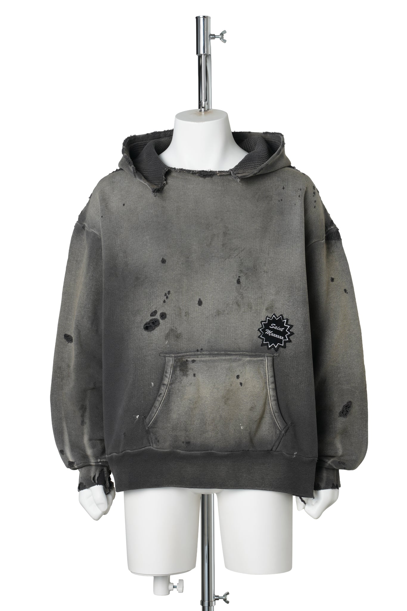 HOODIE/DOUBLE FACE / BLACK