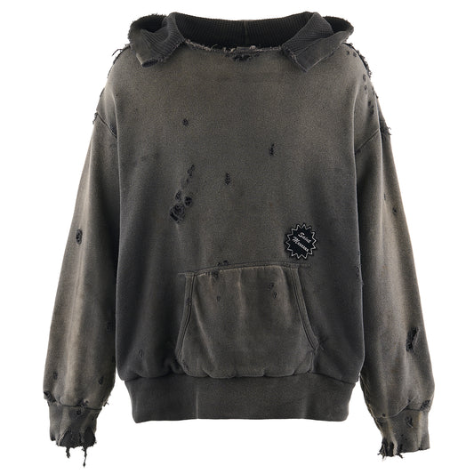 HOODIE/DOUBLE FACE / BLACK