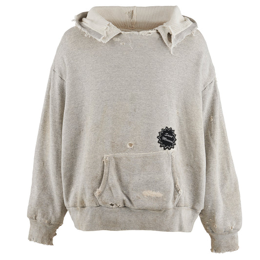 HOODIE/DOUBLE FACE / GRAY