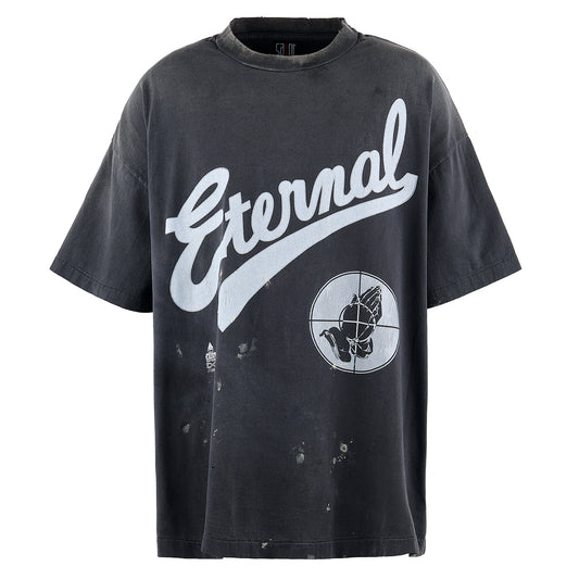 SAINT Mxxxxxx × FEAR OF GOD FG_SS TEE/SNT OF GOD / BLACK