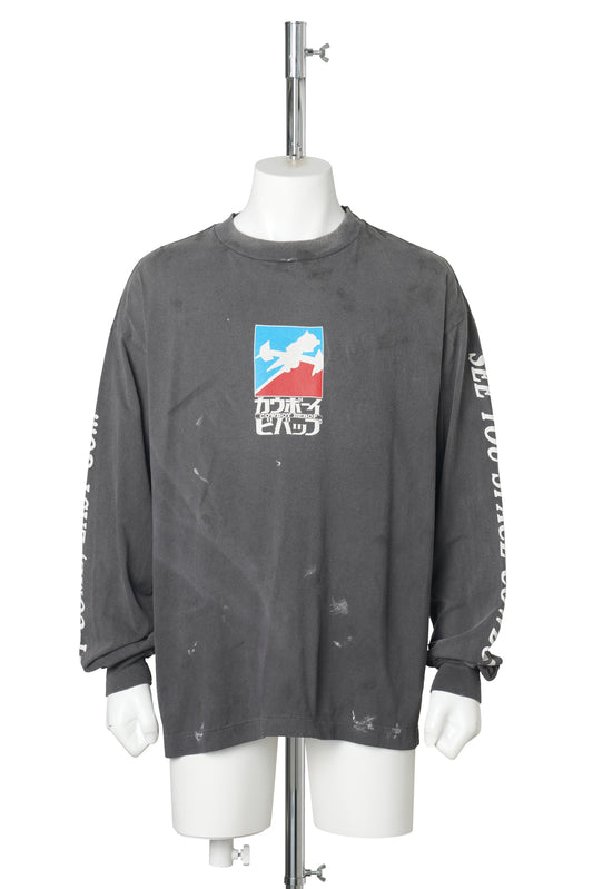 COWBOY BEBOP CB LS TEE/EASY COME / BLACK