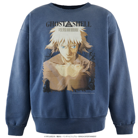 攻殻機動隊 CREW NECK SWEAT/GST IN THE SHELL / NAVY