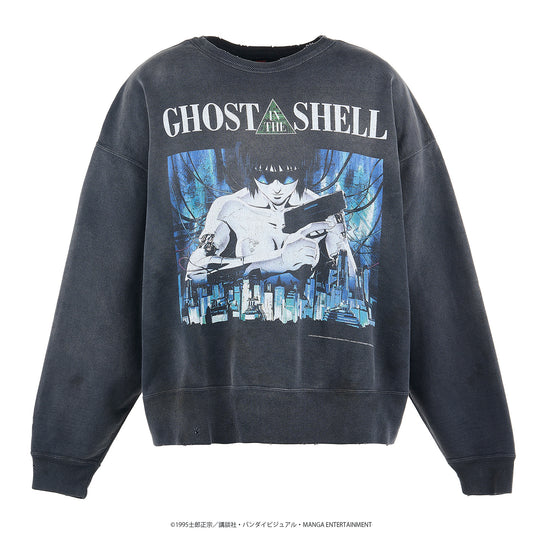 攻殻機動隊 CREW NECK SWEAT/GST IN THE SHELL / BLACK