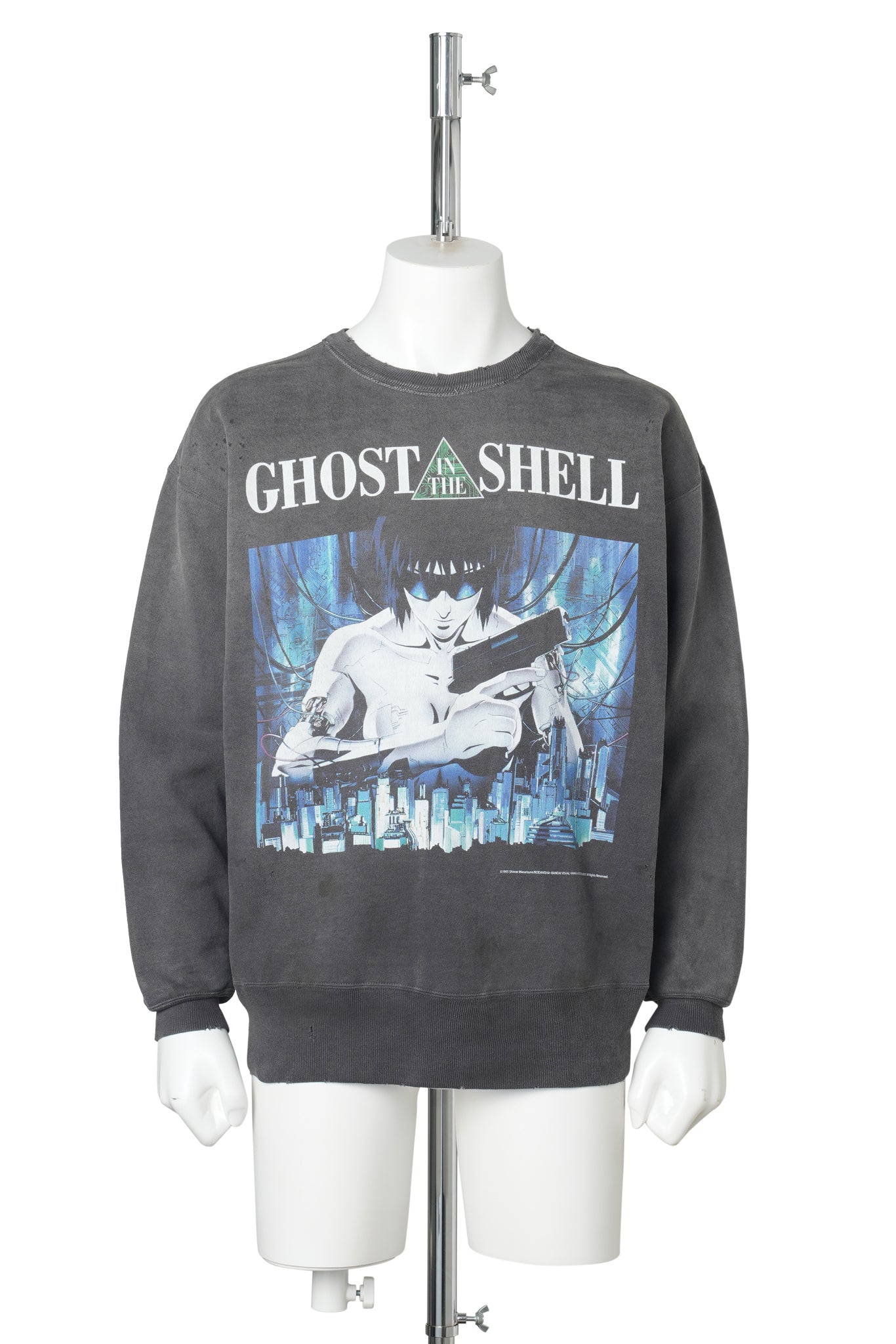 攻殻機動隊 CREW NECK SWEAT/GST IN THE SHELL / BLACK