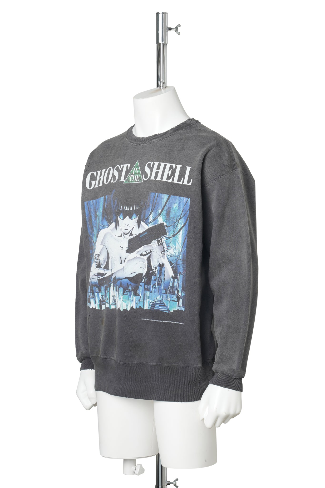 攻殻機動隊 CREW NECK SWEAT/GST IN THE SHELL / BLACK