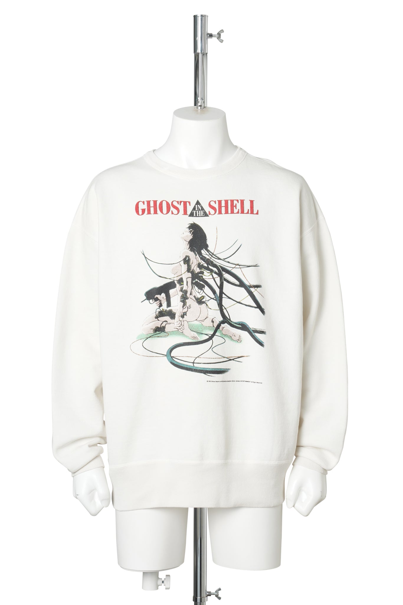 攻殻機動隊 CREW NECK SWEAT/GST IN THE SHELL / WHITE