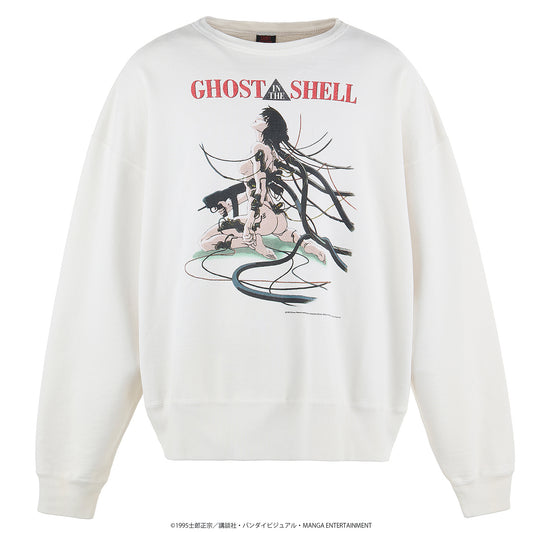 攻殻機動隊 CREW NECK SWEAT/GST IN THE SHELL / WHITE