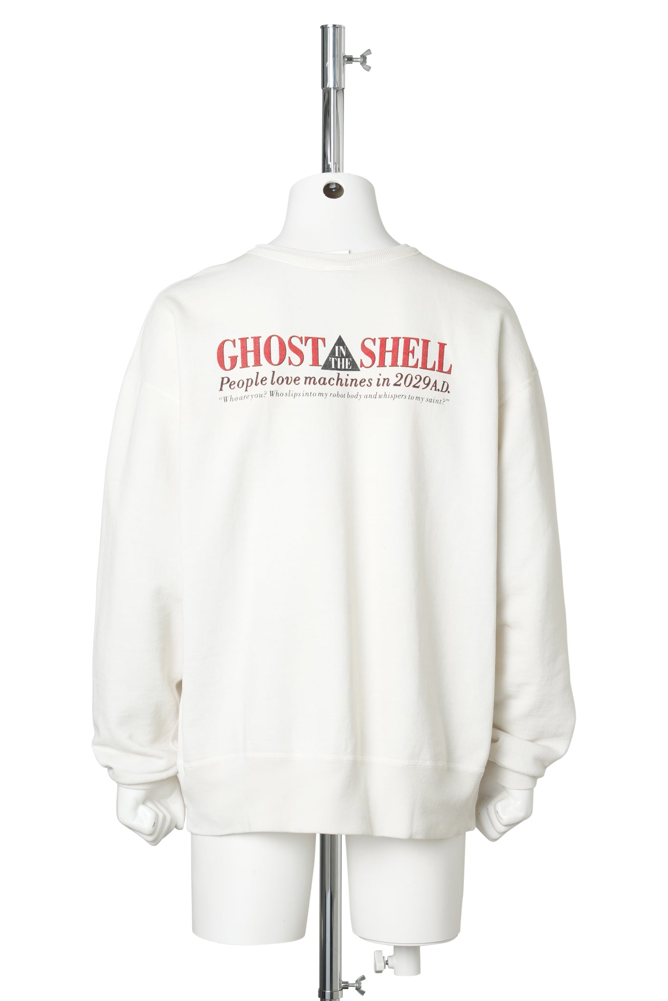 攻殻機動隊 CREW NECK SWEAT/GST IN THE SHELL / WHITE