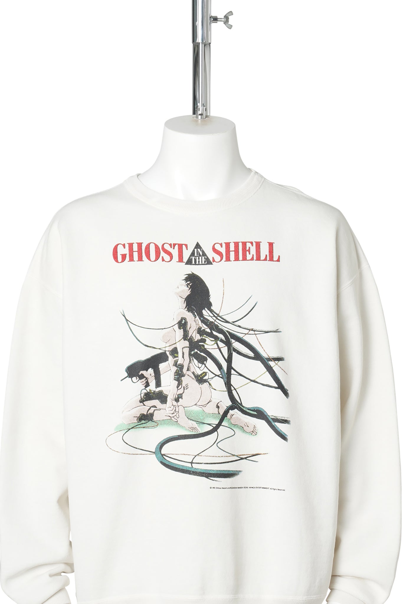 攻殻機動隊 CREW NECK SWEAT/GST IN THE SHELL / WHITE