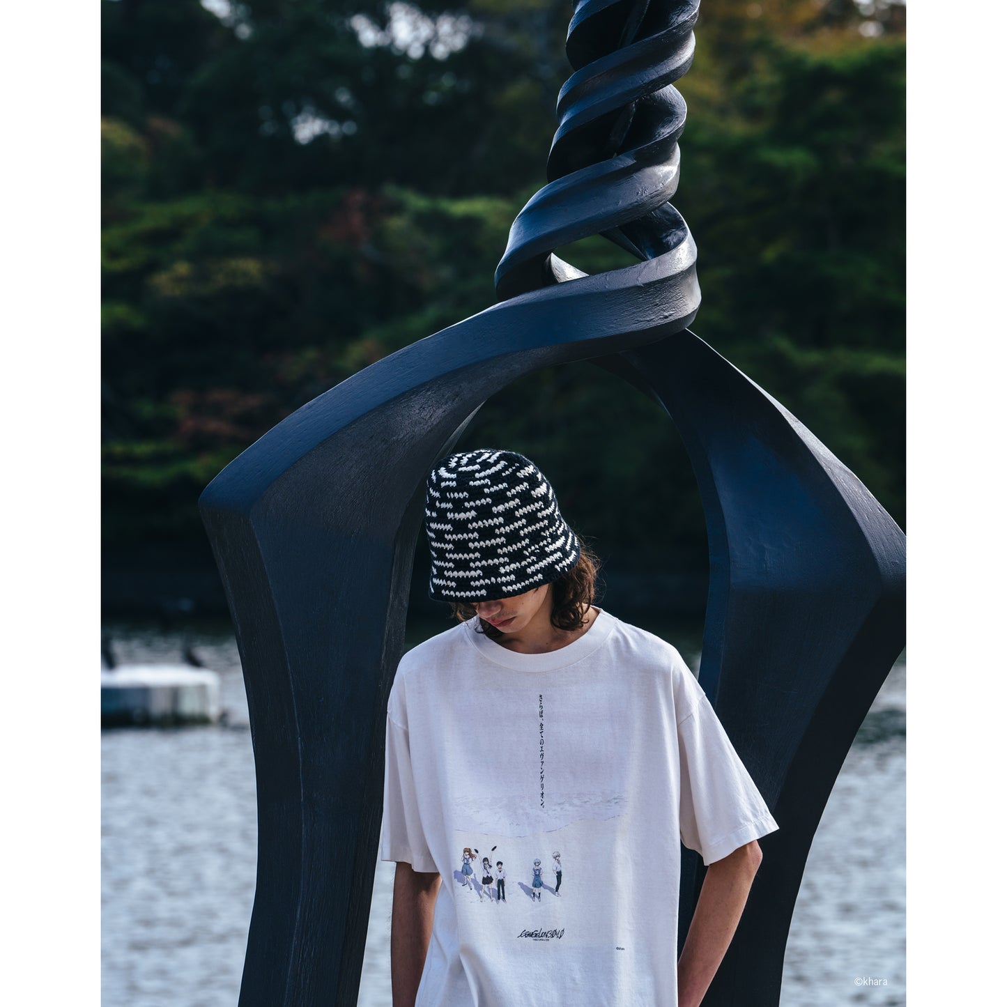 SAINT Mxxxxxx x EVENGELION x GEEKS RULE EV-SS TEE / WHITE